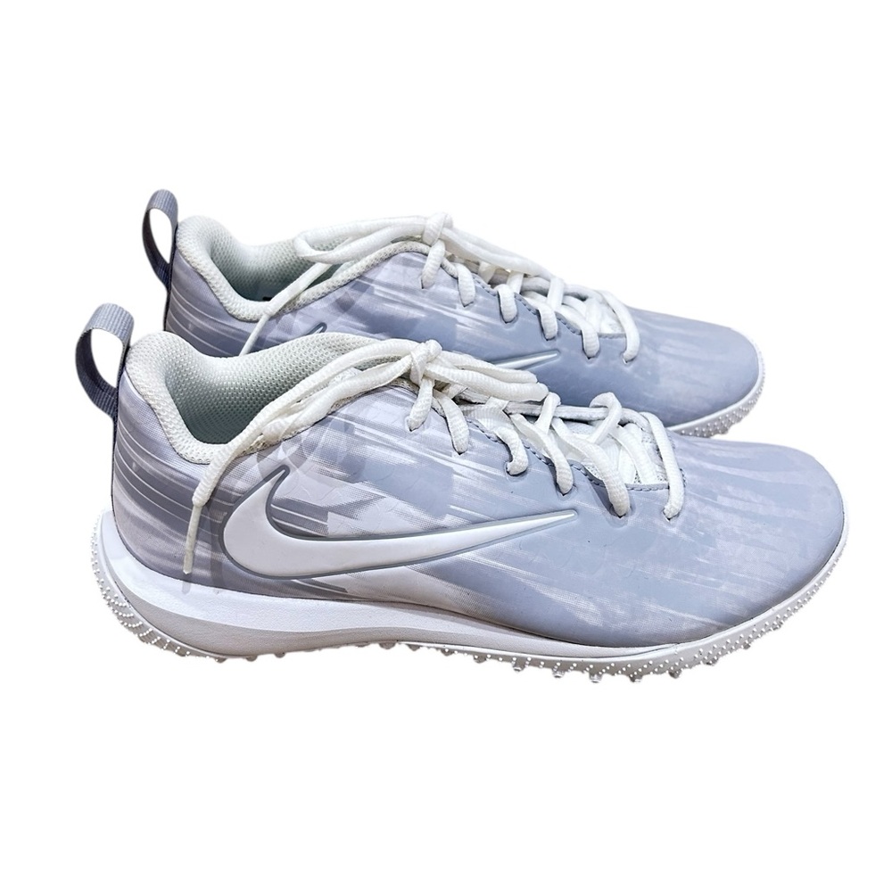 NWT Nike Vapo Varsity Low Turf LAX wolf grey/white sneaker in box size 7.5